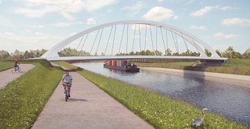 Image of the future road bridge Ooigem-Desselgem